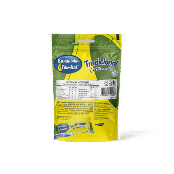 BANANINHA PALMITAL TRADICIONAL – POUCH COM 06 UNIDADES - Imagem 2