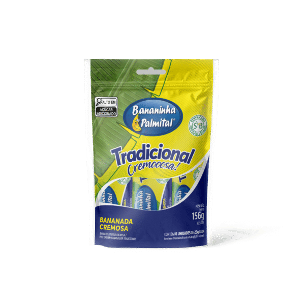 BANANINHA PALMITAL TRADICIONAL – POUCH COM 06 UNIDADES