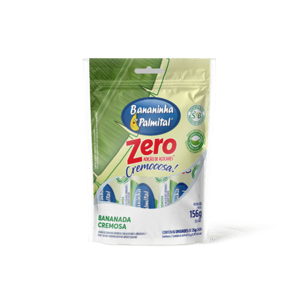 BANANINHA PALMITAL ZERO ADIÇÃO DE AÇÚCARES – POUCH COM 06 UNIDADES