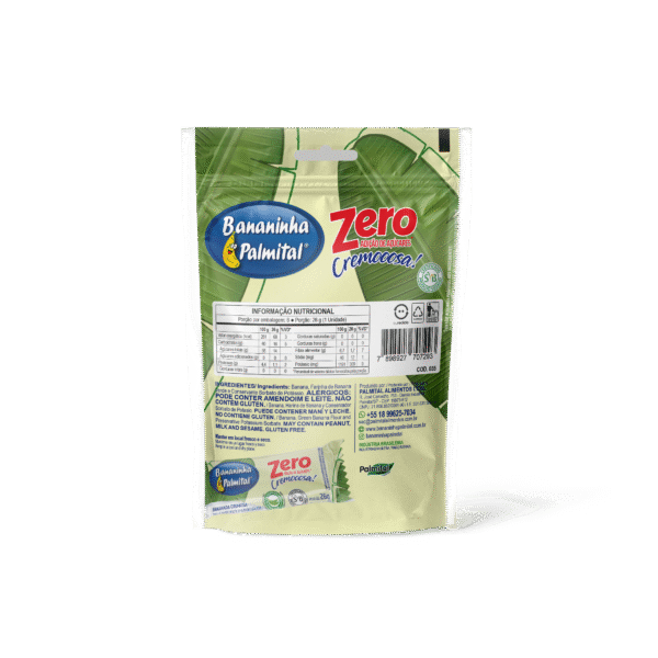 BANANINHA PALMITAL ZERO ADIÇÃO DE AÇÚCARES – POUCH COM 06 UNIDADES - Imagem 2
