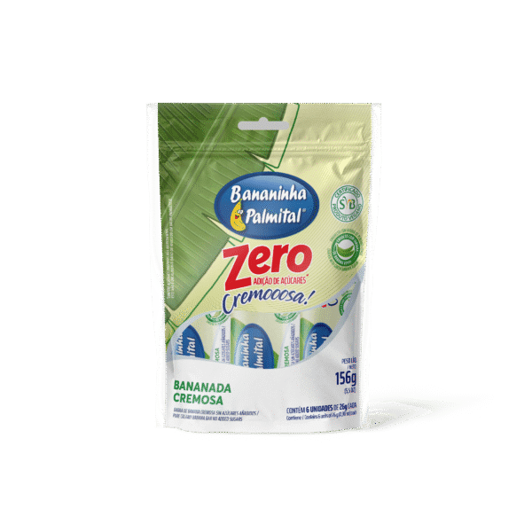 BANANINHA PALMITAL ZERO ADIÇÃO DE AÇÚCARES – POUCH COM 06 UNIDADES