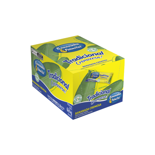 BANANINHA PALMITAL TRADICIONAL – DISPLAY COM 24 UNIDADES