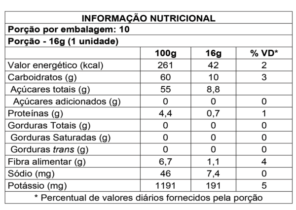 BANANINHA PALMITAL ZERO ADIÇÃO DE AÇÚCARES – DISPLAY COM 10 UND DE 16G CADA - Image 3