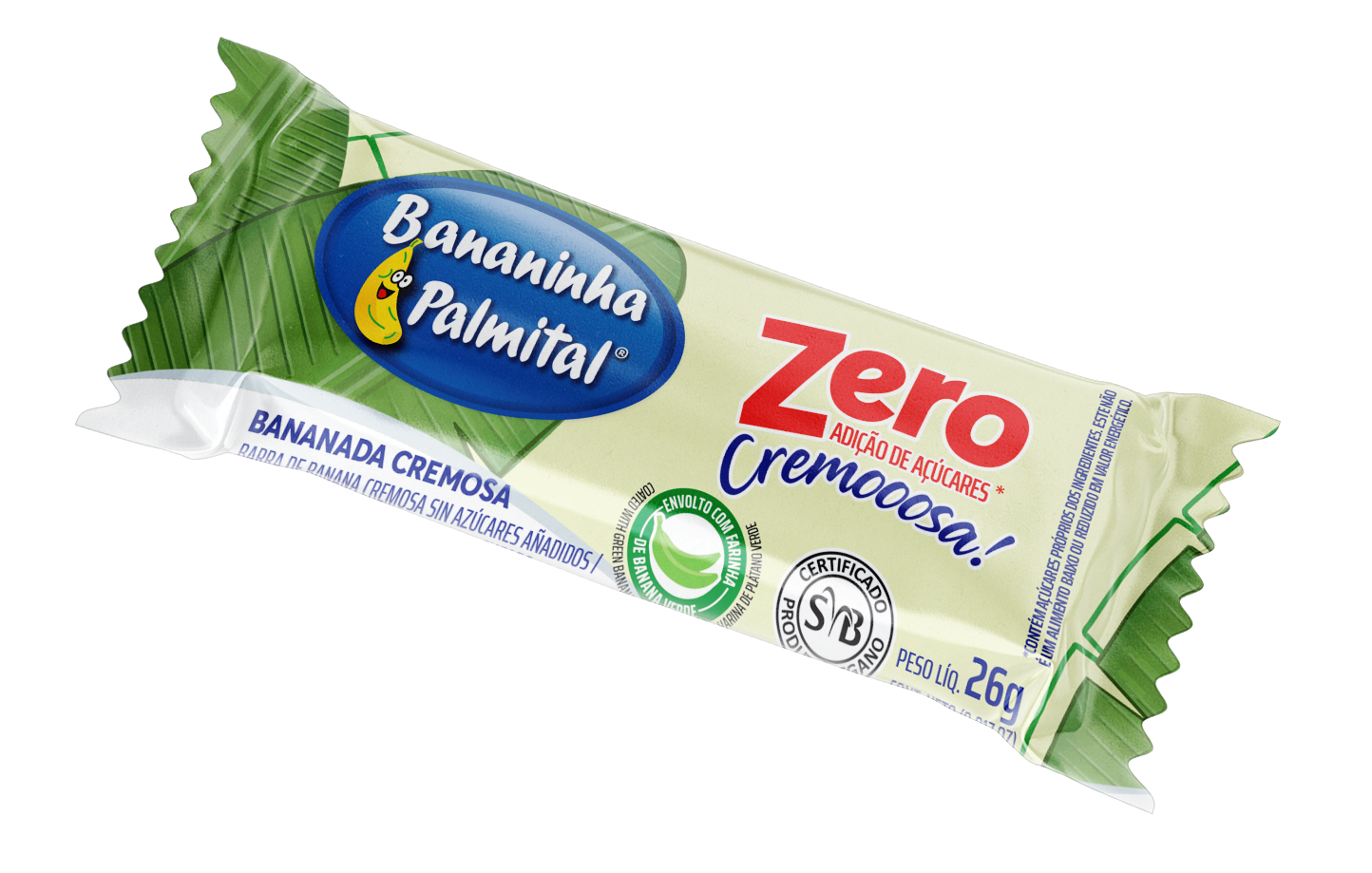 BANANINHA PALMITAL ZERO ADIÇÃO DE AÇÚCARES – DISPLAY COM 24 UND - Imagem 5